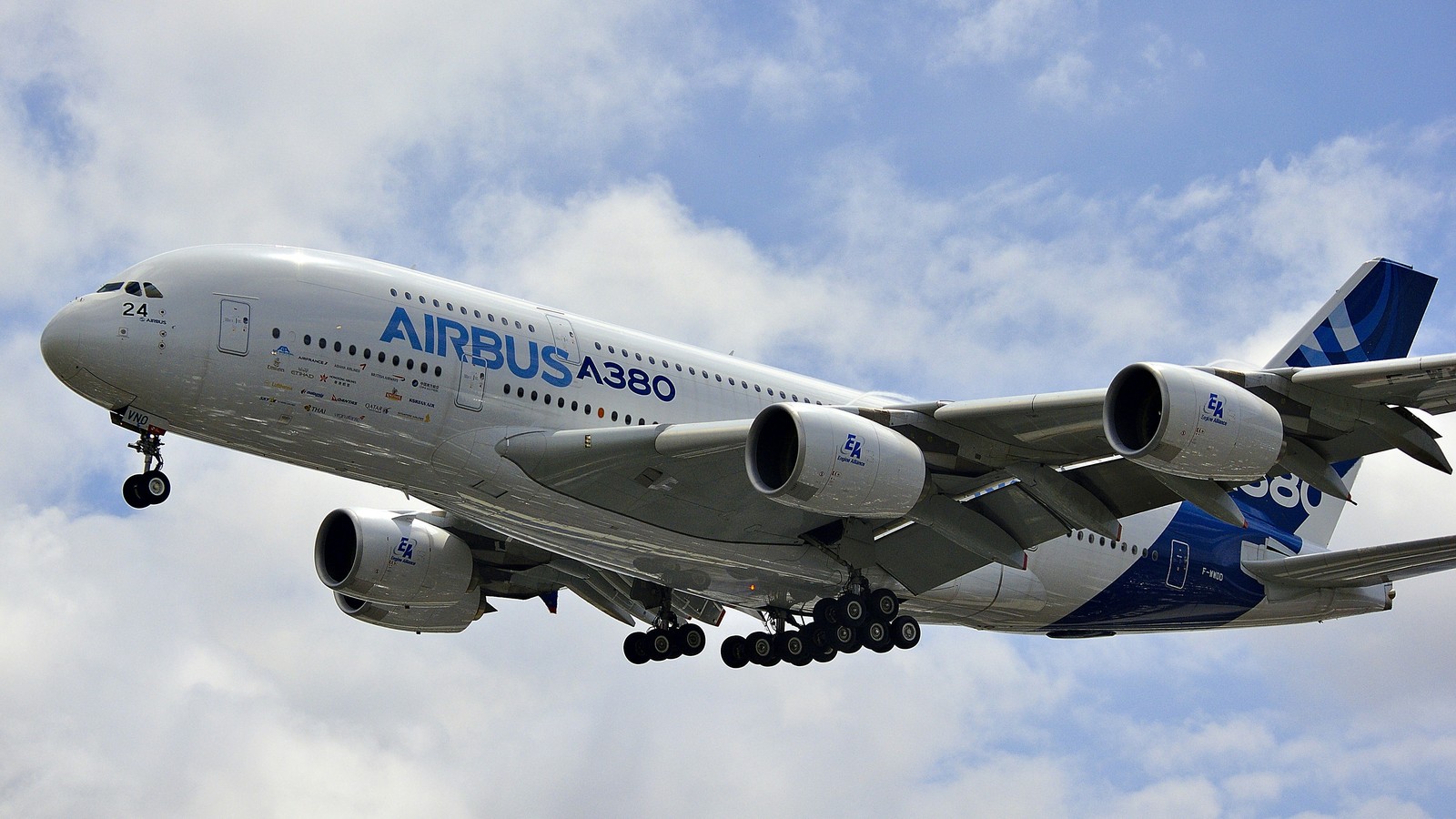 Airbus A380 double-deck passenger aircraft