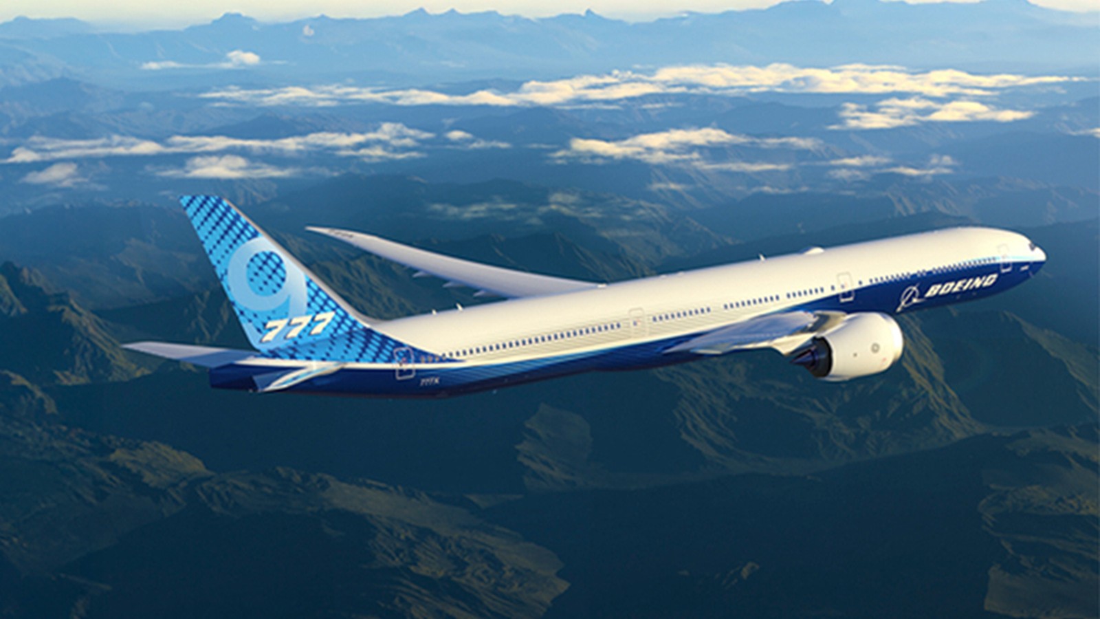 Boeing 777X widebody aircraft