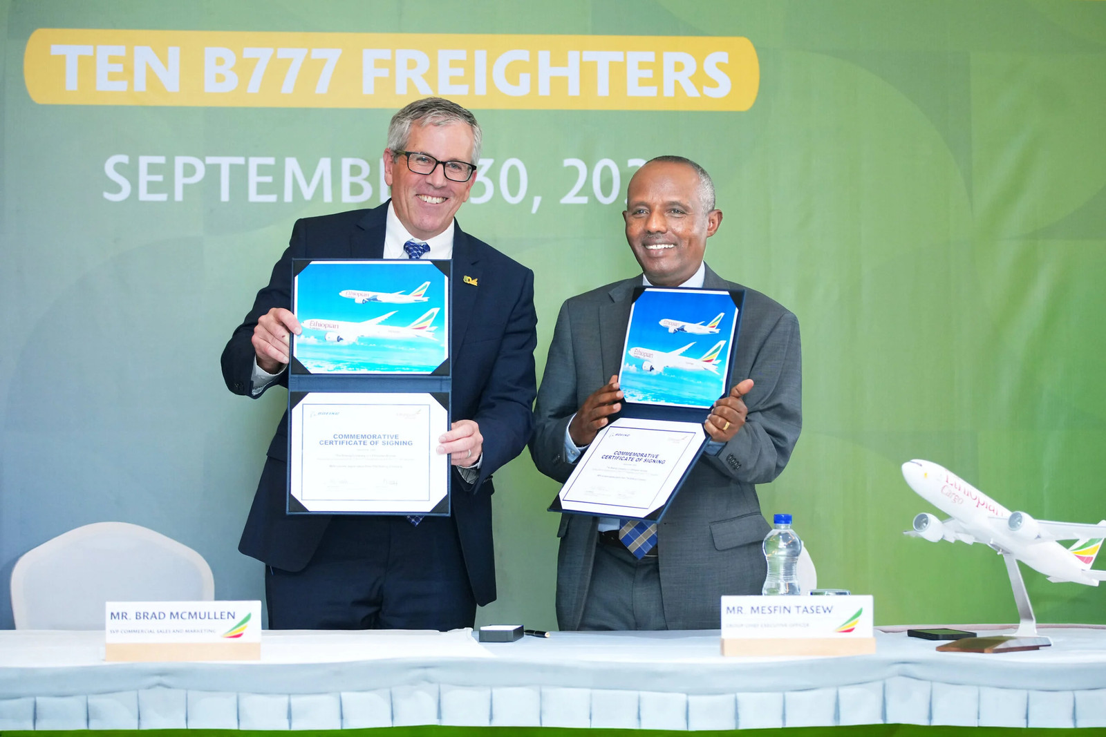 Ethiopian orders ten Boeing freighters