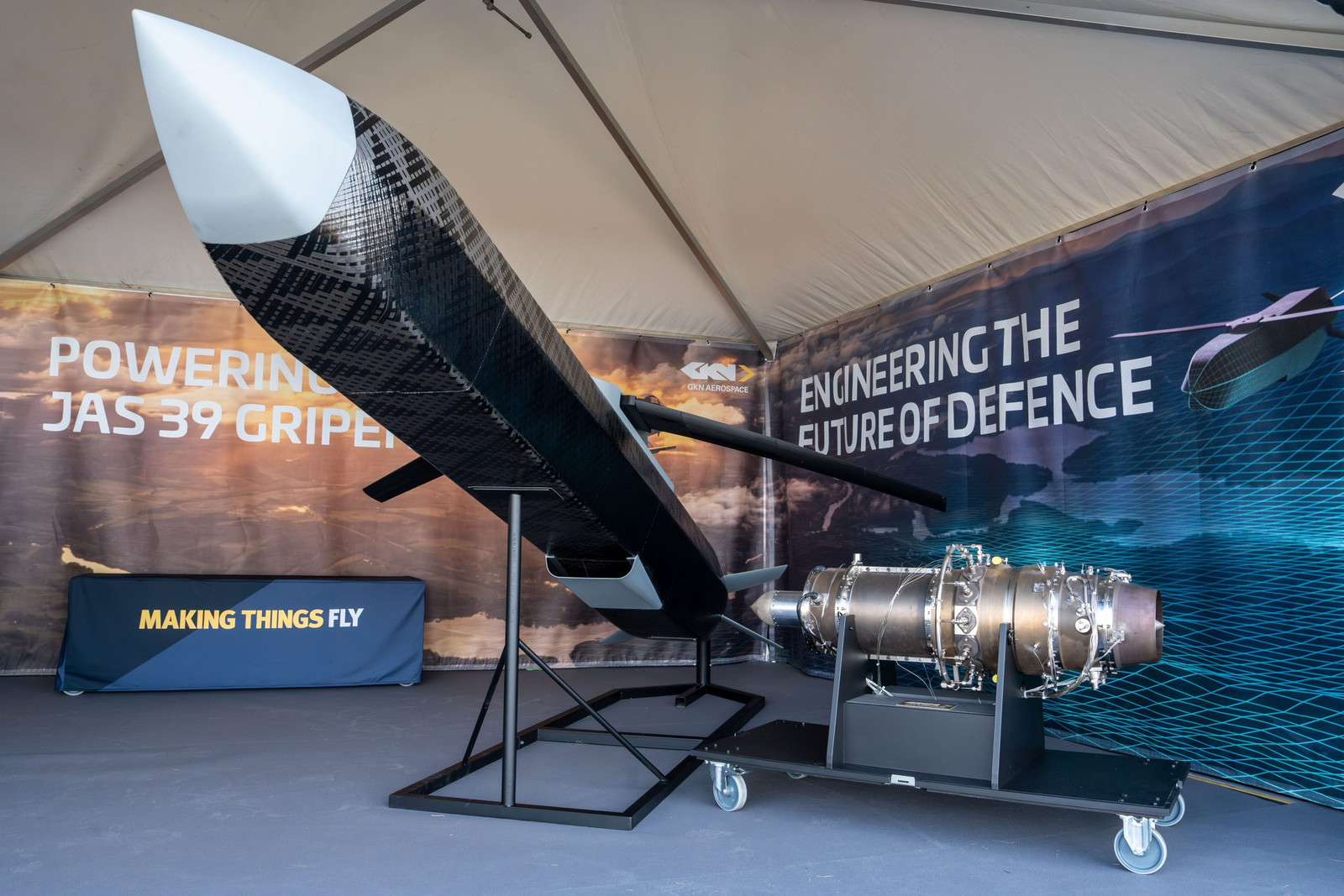 GKN unveils full-scale mock-up of new Swedish uncrewed air vehicle