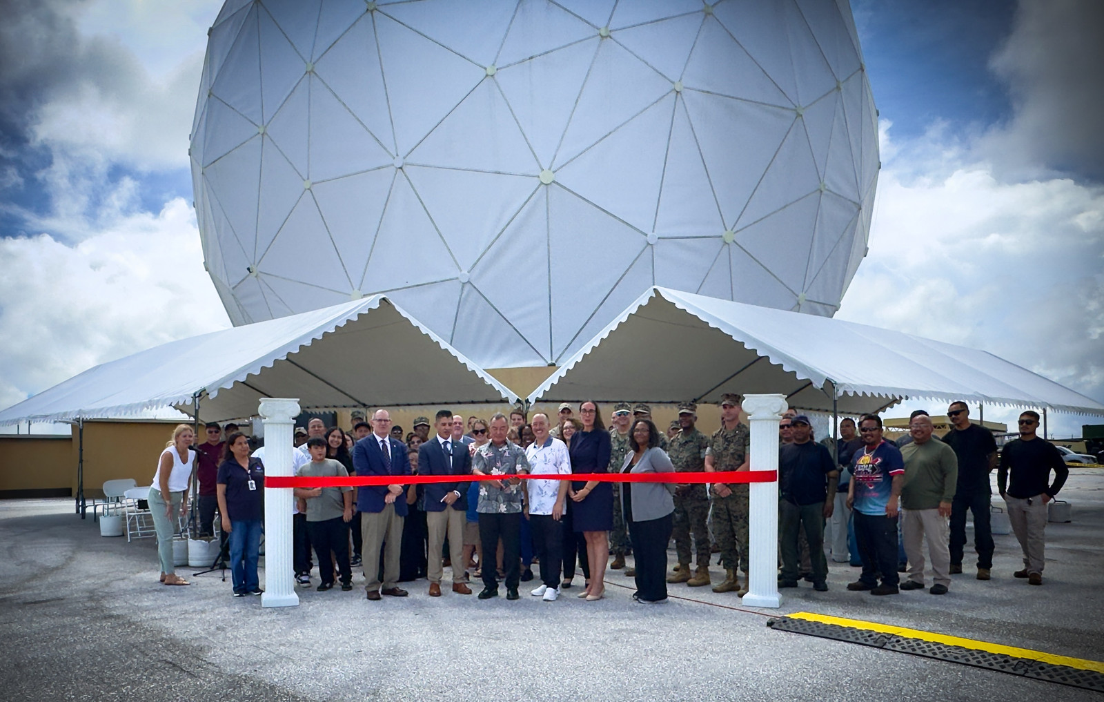 NASA Celebrates Restoration of Guam Station Damaged by Typhoon Mawar