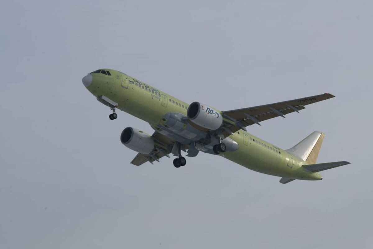 First production model of Russia’s MC-21-310 completes maiden flight