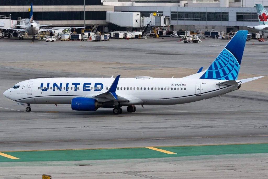 United Flight Lands at Air Force Base Amid Severe Storms