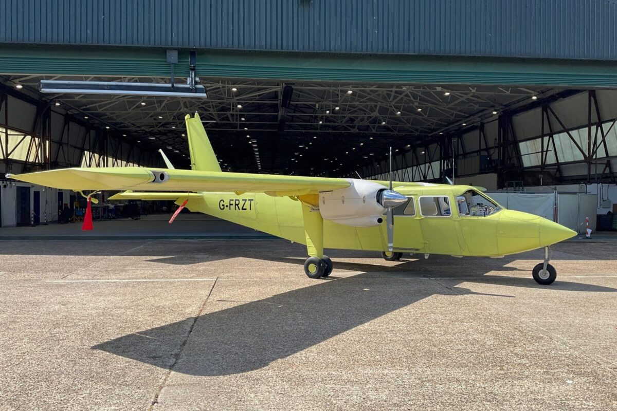 Britten-Norman begins ground testing of first Islander built since UK homecoming