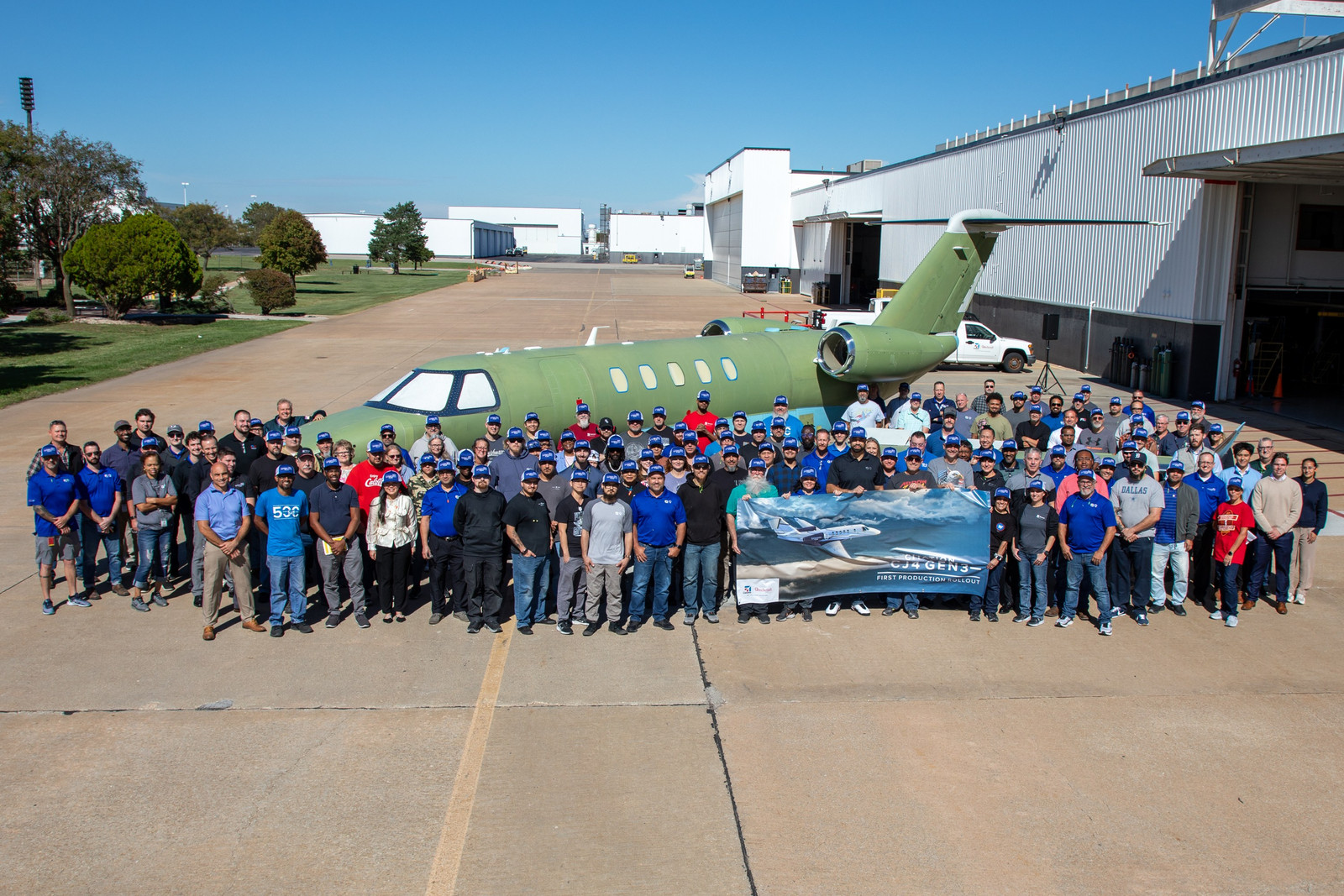 Textron Rolls Out First Citation CJ4 Gen3 Production Unit