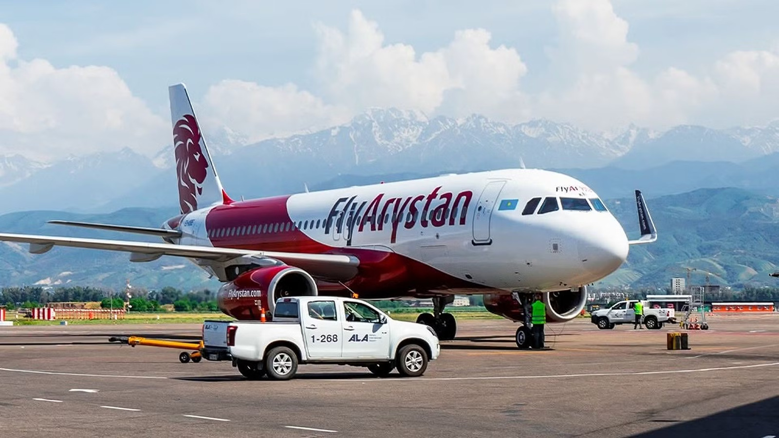 Watch: FlyArystan Airbus A320 Catches Fire At Almaty Airport During Maintenance