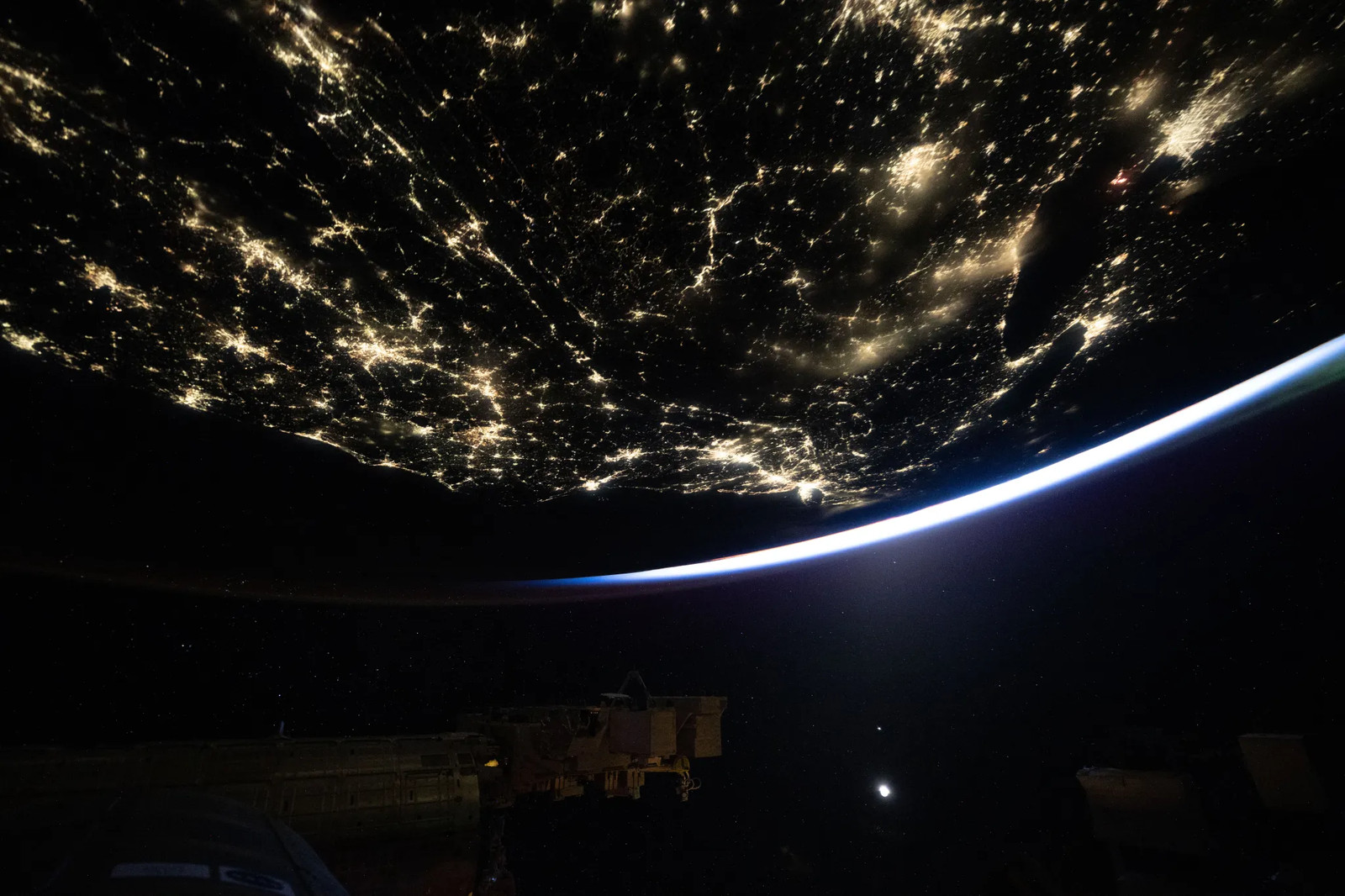 Space Station View of Earth at Night