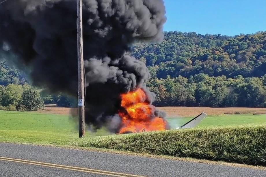 Two survive as Cessna Citation crashes and burns at Pennsylvania airport