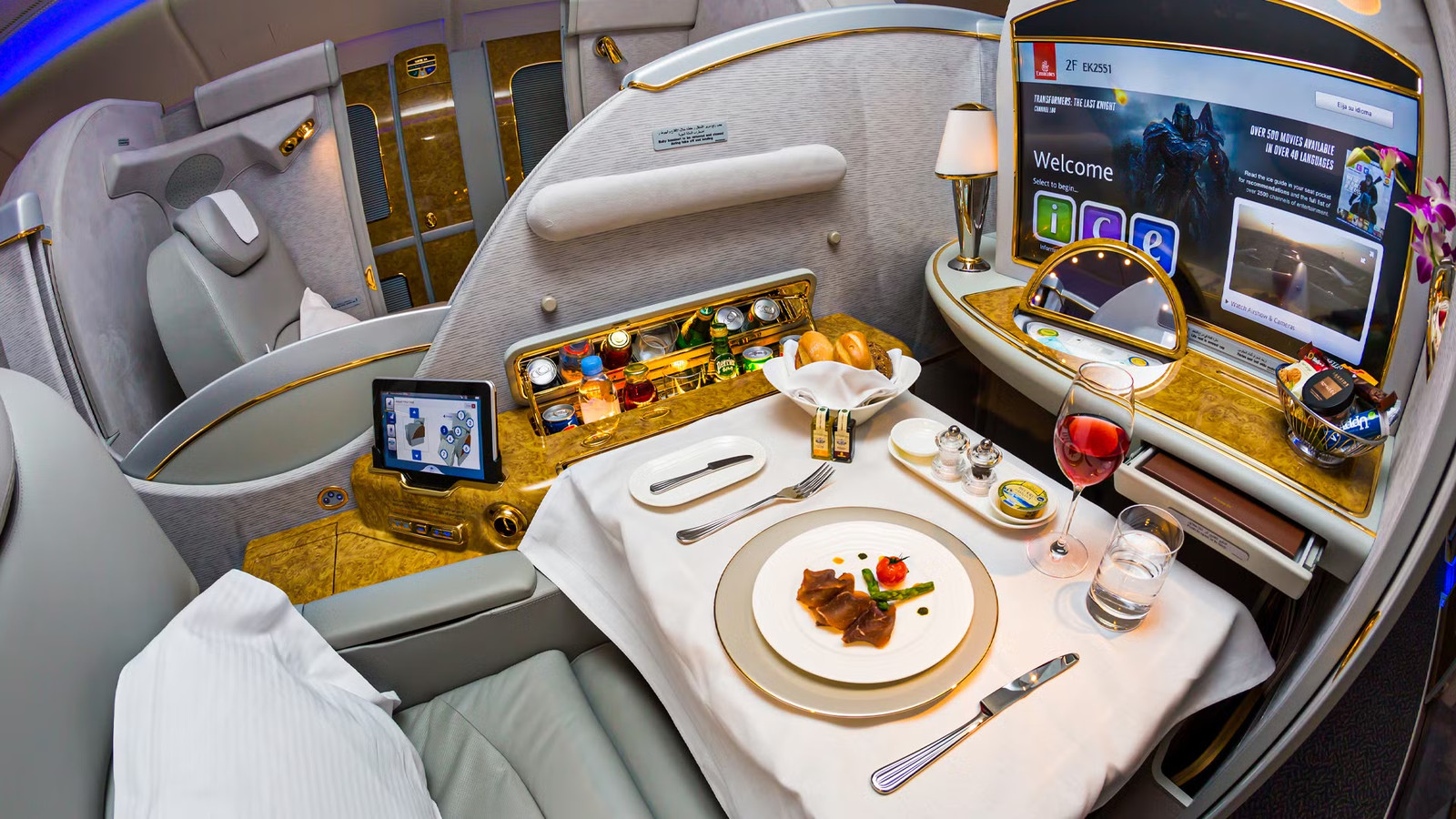Here's What Emirates Actually Spends Per Passenger On Its Airbus A380 First Class Amenities