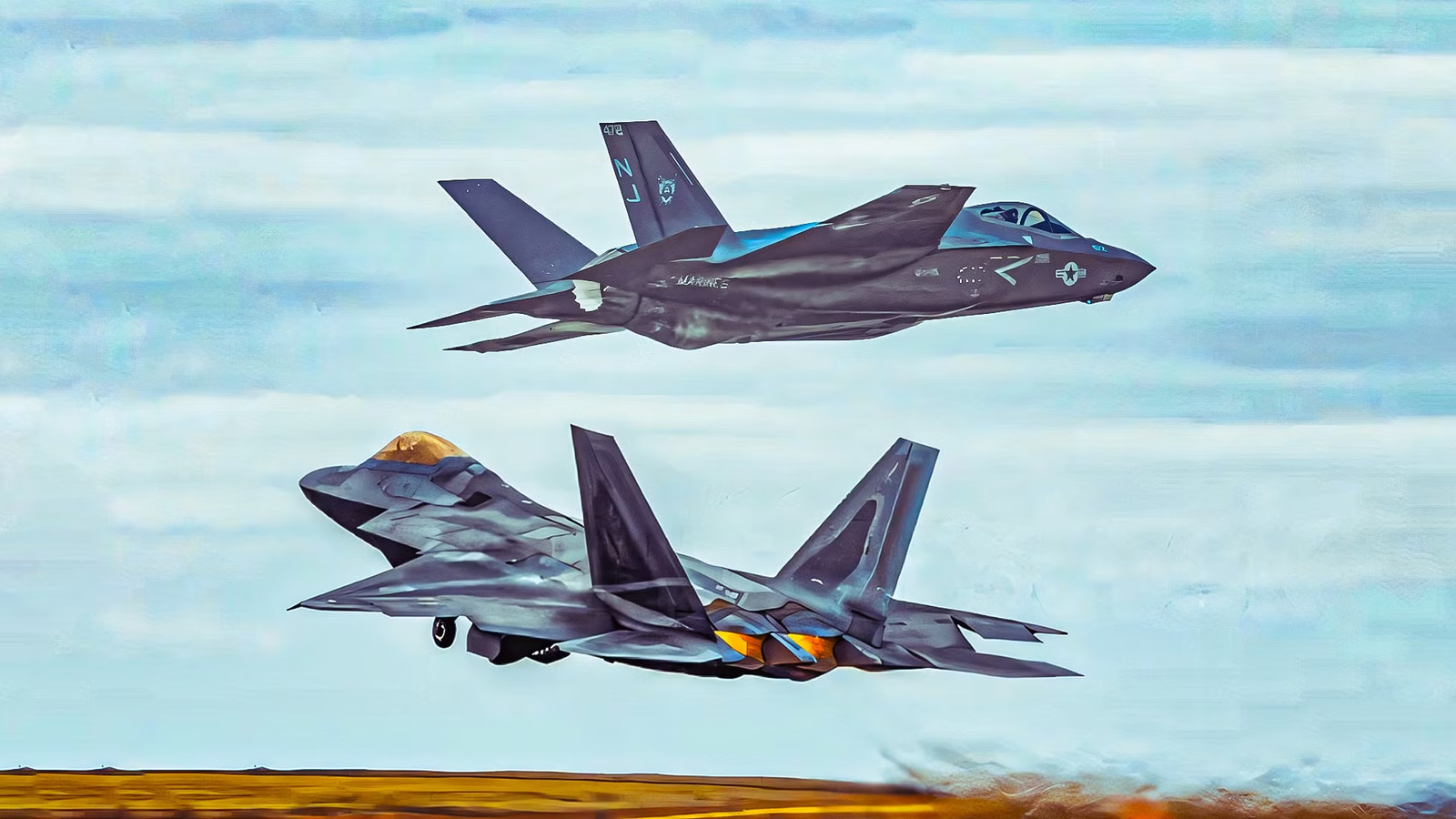 The Striking Differences Pilots Notice Between The F-35 Lightning II & F-22 Raptor