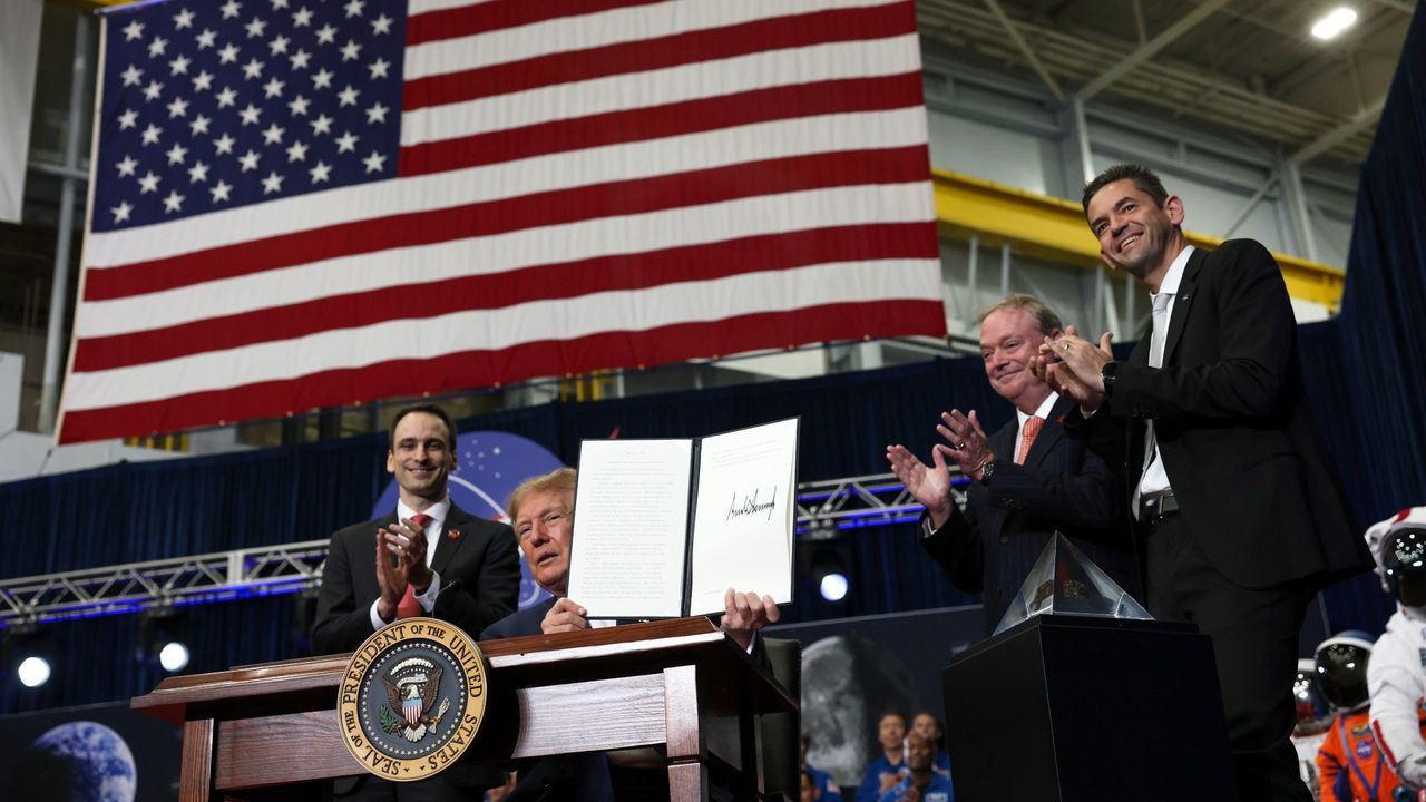 'It's going to be beautiful': President Trump signs order to create US Space Academy