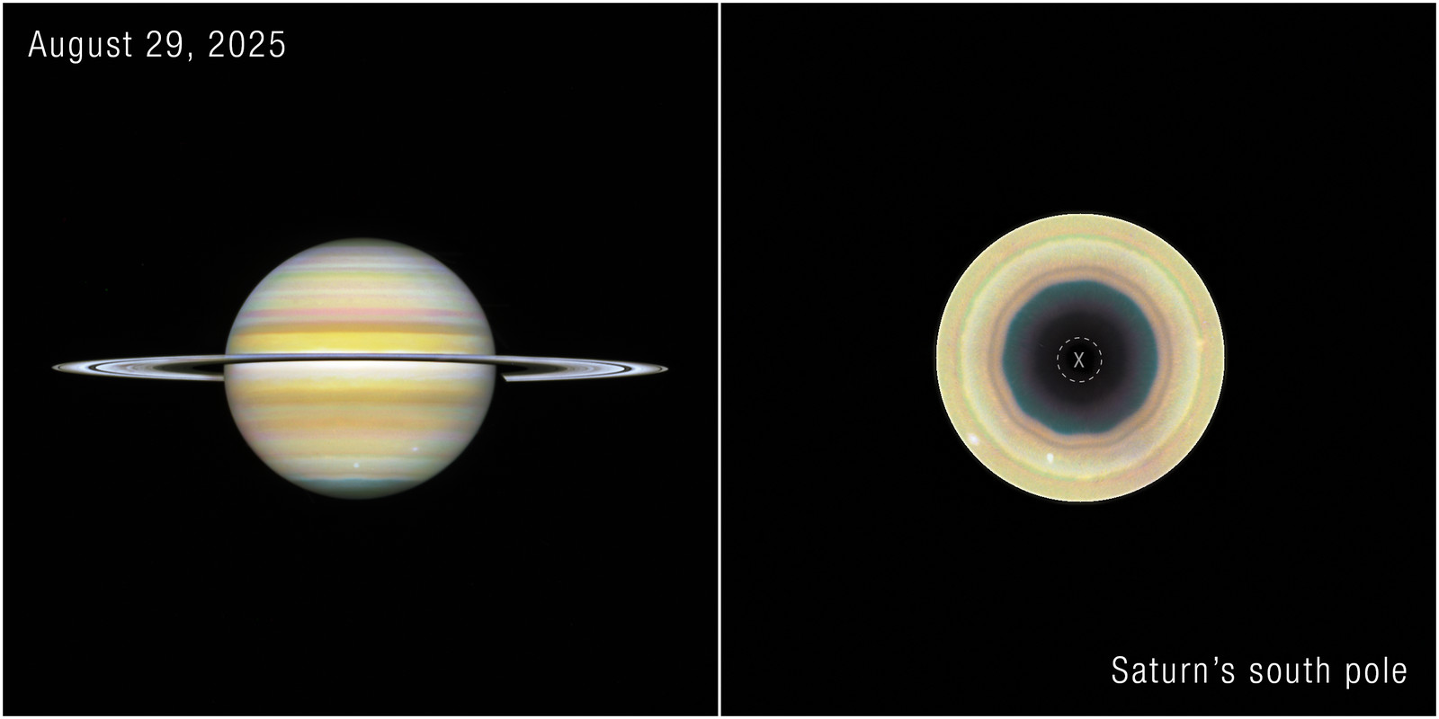 NASA’s Hubble Tracks New Decagon Encircling Saturn’s South Pole