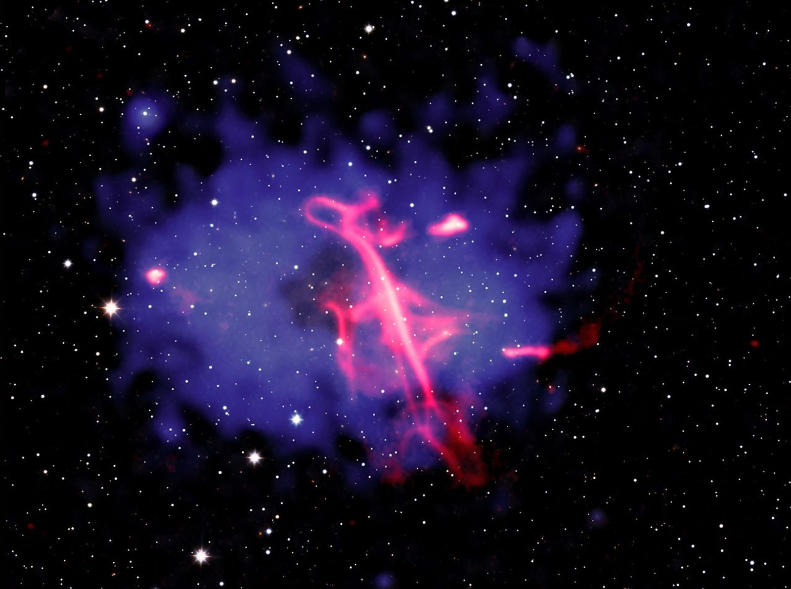 APOD: 2026 October 19 – Treble Clef: Unusual X-ray Hot Radio Source
