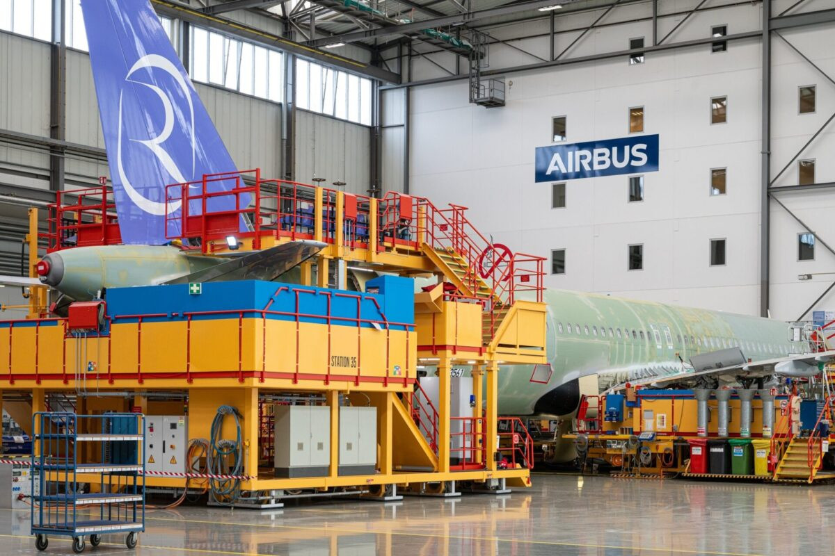 Riyadh Air shares photos of first Airbus A321neo during final assembly