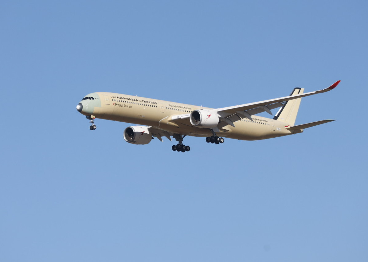 A350-1000ULR flies 24h nonstop transpacific return from Melbourne