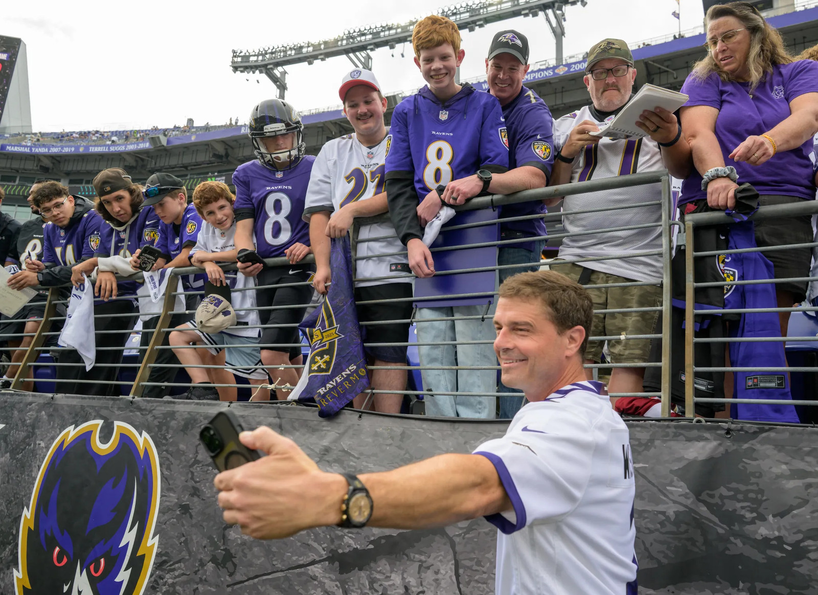 NASA Astronaut Reid Wiseman Attends Ravens vs. Saints Game