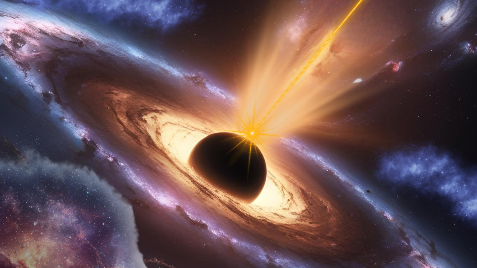 Astronomers witness supermassive black hole gorge on a cosmic meal before 'burping' radio jets 300 days later