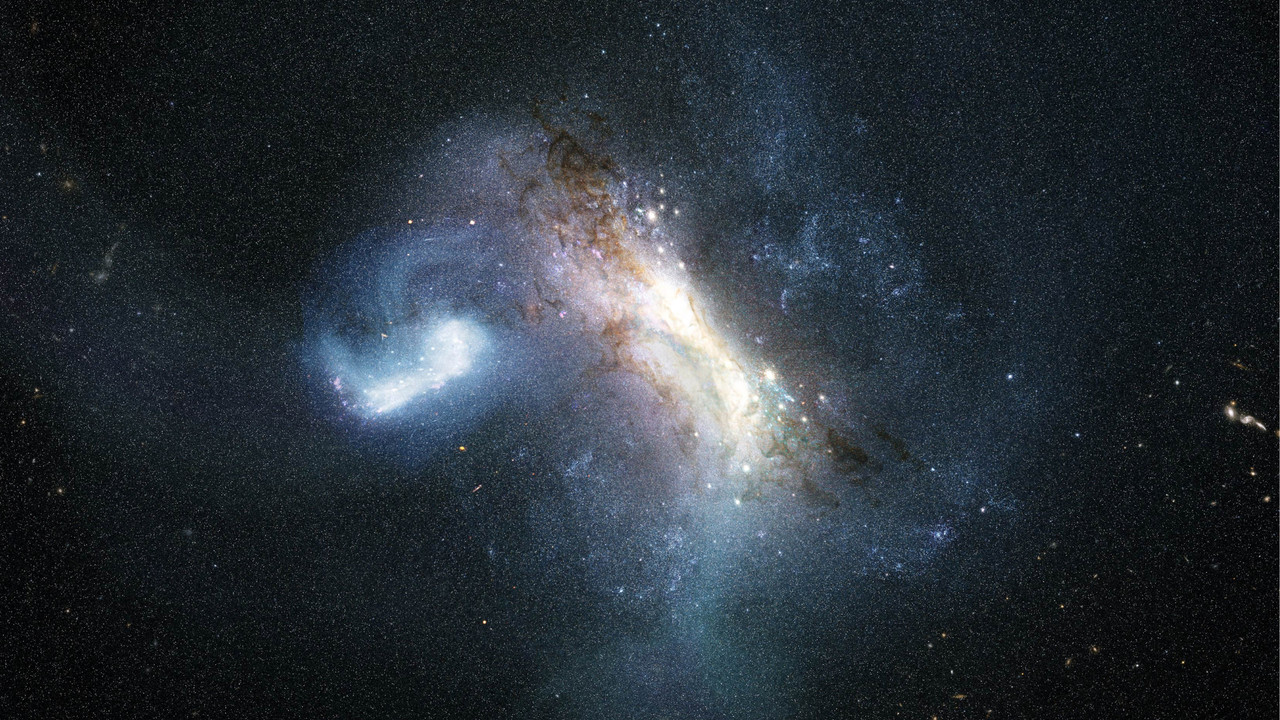 The earliest galaxy 'swallowed' by the cannibal Milky Way left a scar at its heart