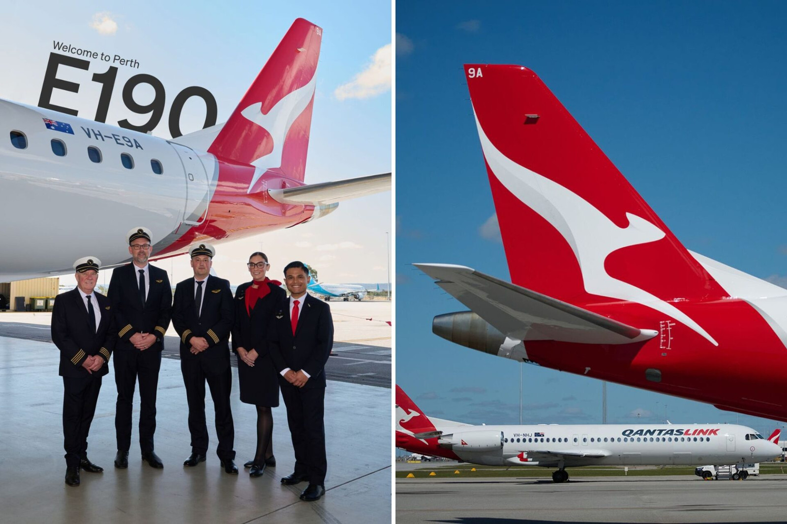 QantasLink’s first Embraer E190 arrives in Perth, begins F100 fleet replacement