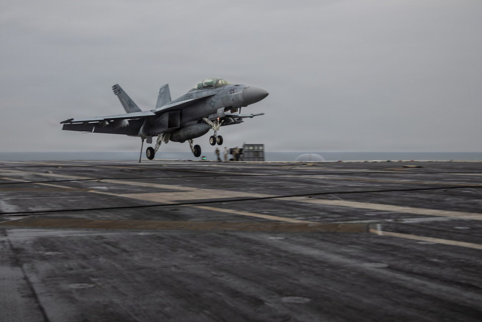 Two aviators eject, four injured in USS Eisenhower aircraft mishap