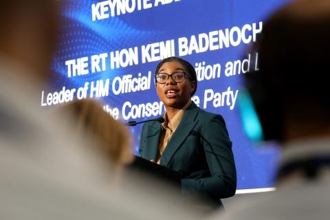 UK opposition leader delivers defence funding plea at Farnborough