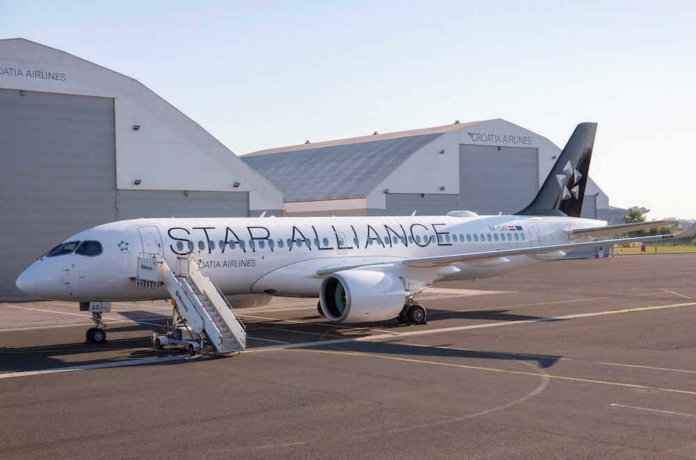 Croatia Airlines claims first A220 in Star Alliance colours