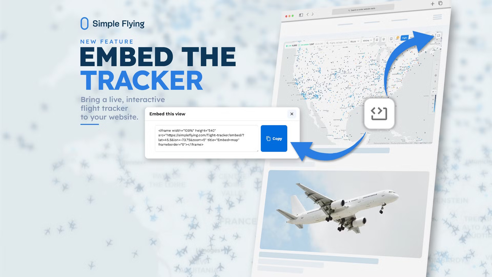 How To Add A Live, Interactive Flight Tracker To Your Site