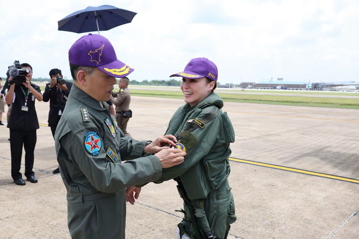Thailand’s Queen Suthida flies Gripen fighter solo for first time