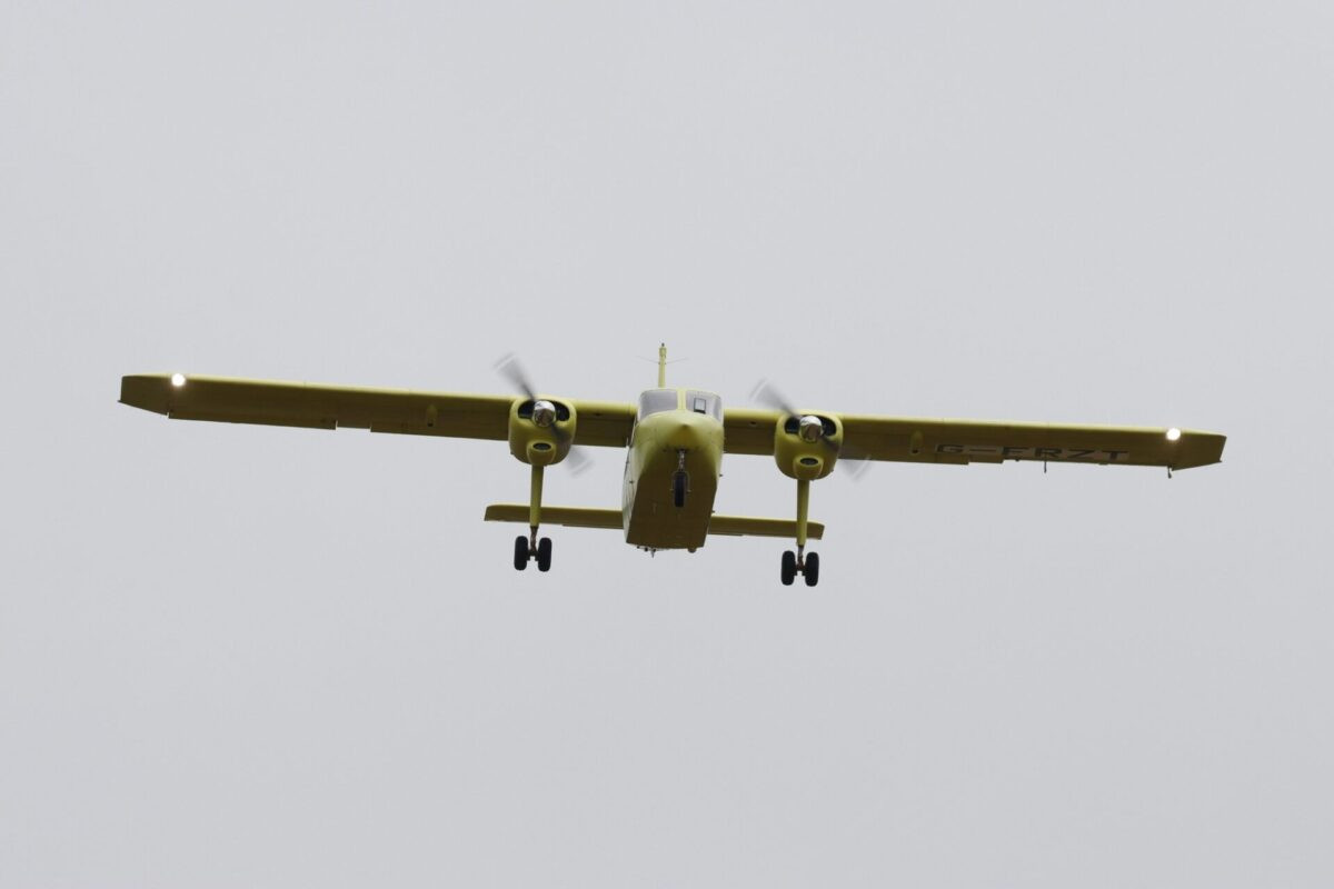 Britten-Norman conducts momentous Islander maiden flight