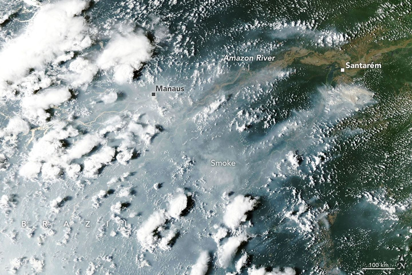 Fires Arrive in the Amazon Rainforest