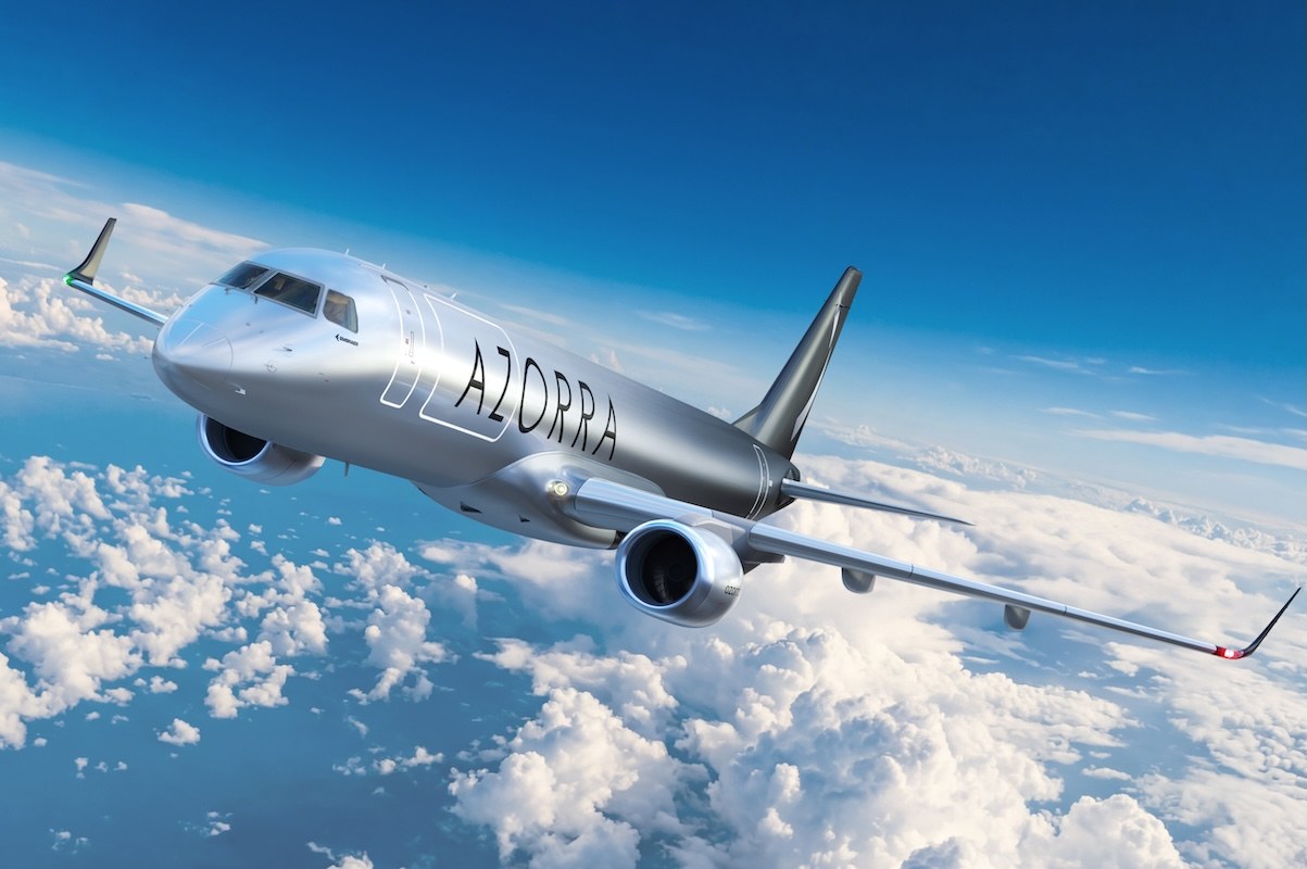 Azorra orders up to 30 Embraer E190F P2F freighters at Farnborough 2026
