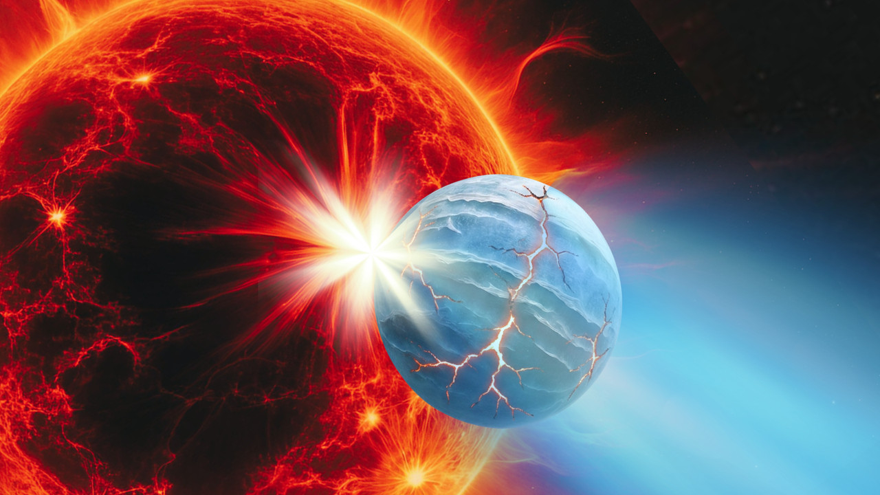Astronomers discover hot watery exoplanet destined to be swallowed by its star