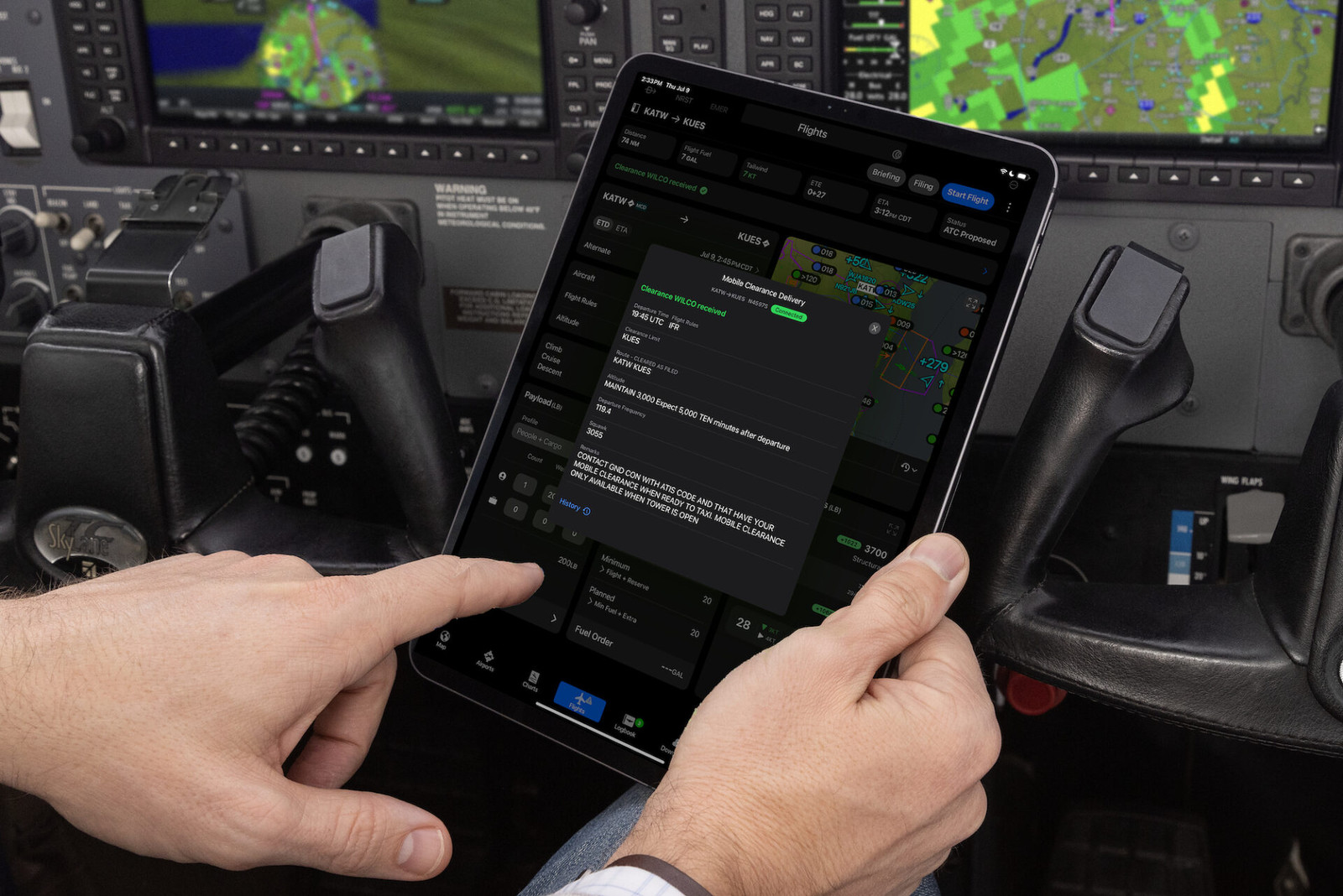 FAA allows IFR clearances through ForeFlight and Garmin Pilot in new trial