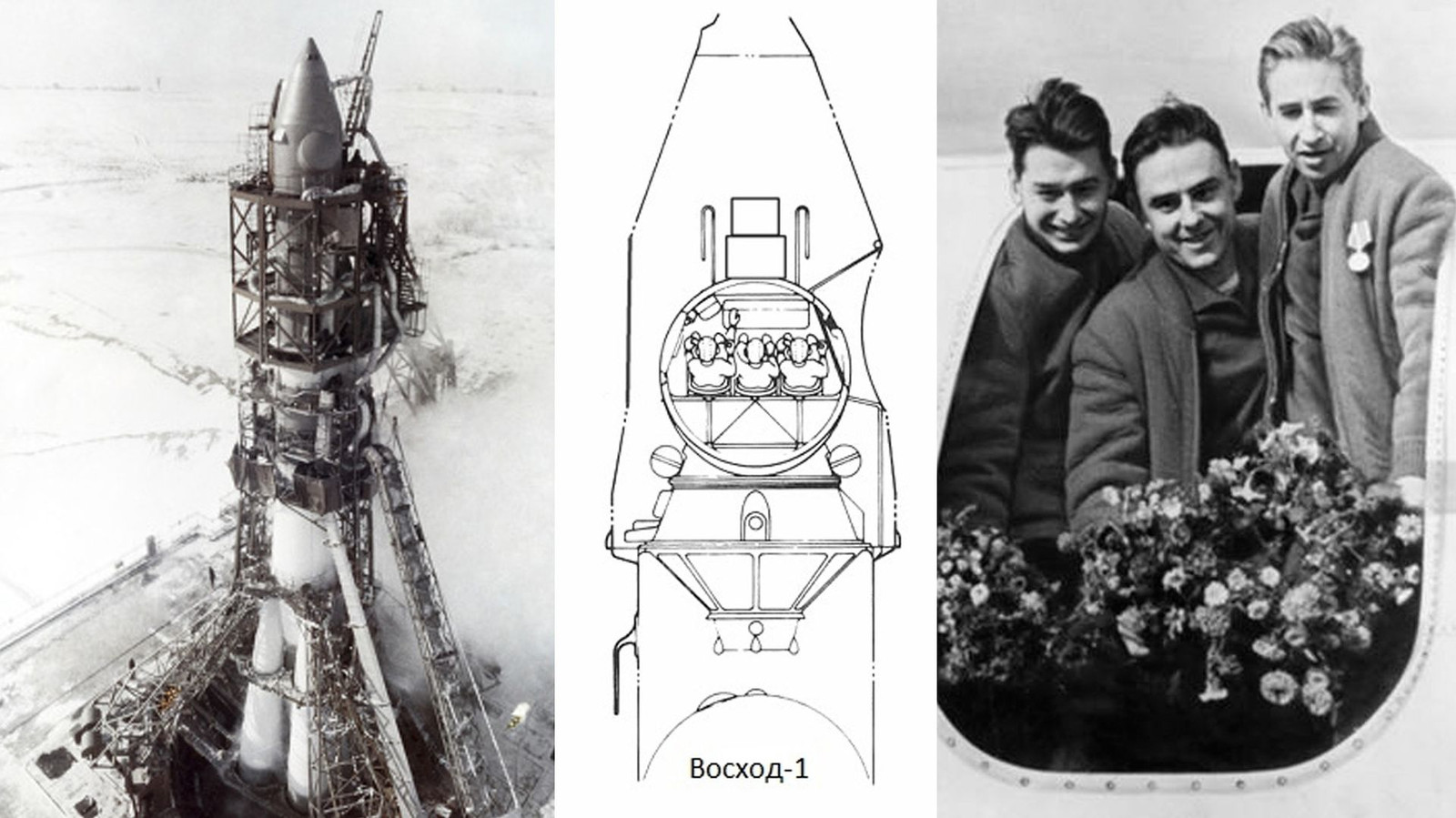On this day in space! Oct. 12, 1964: The Soviet Union launches Voskhod 1, the 1st multi-person cosmonaut crew, into space