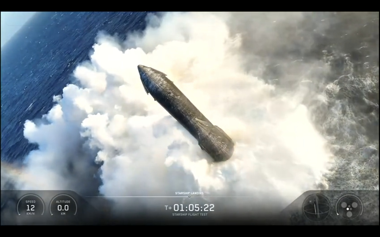 SpaceX's Starship megarocket makes the 'softest splashdown' ever after launching next-gen Starlink satellites in Flight 13 test (video)