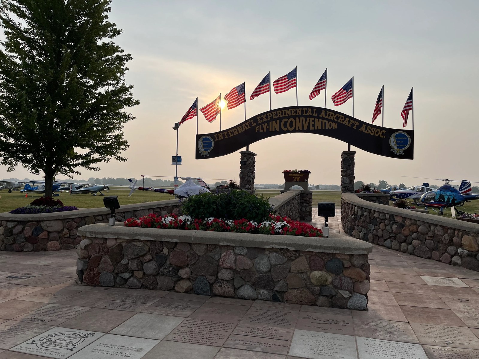 Photos From Oshkosh: Sunrise on Day 1