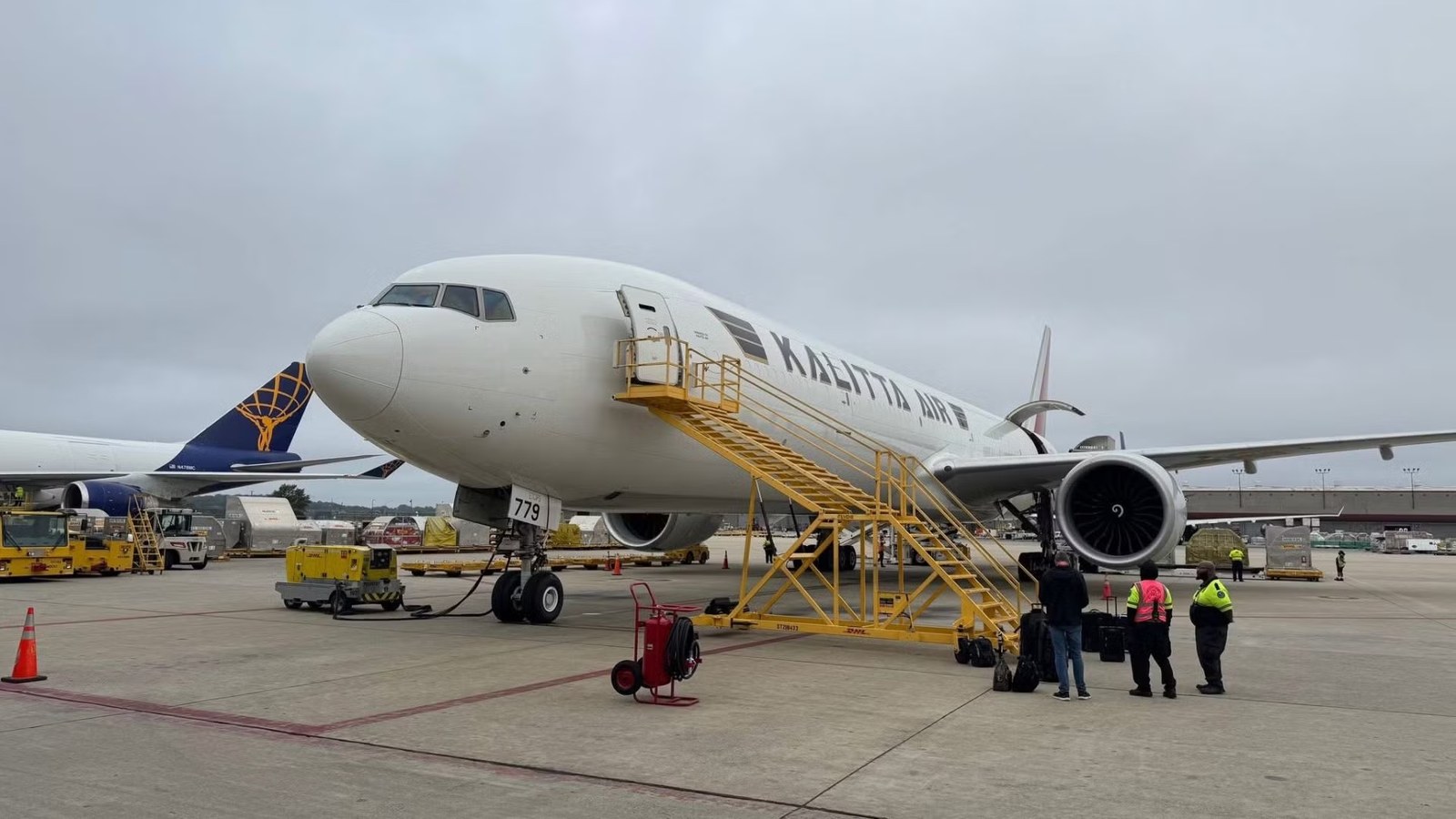 Kalitta Air Ferries Boeing 777-300ER Freighter To Michigan For Repairs After Tail Strike