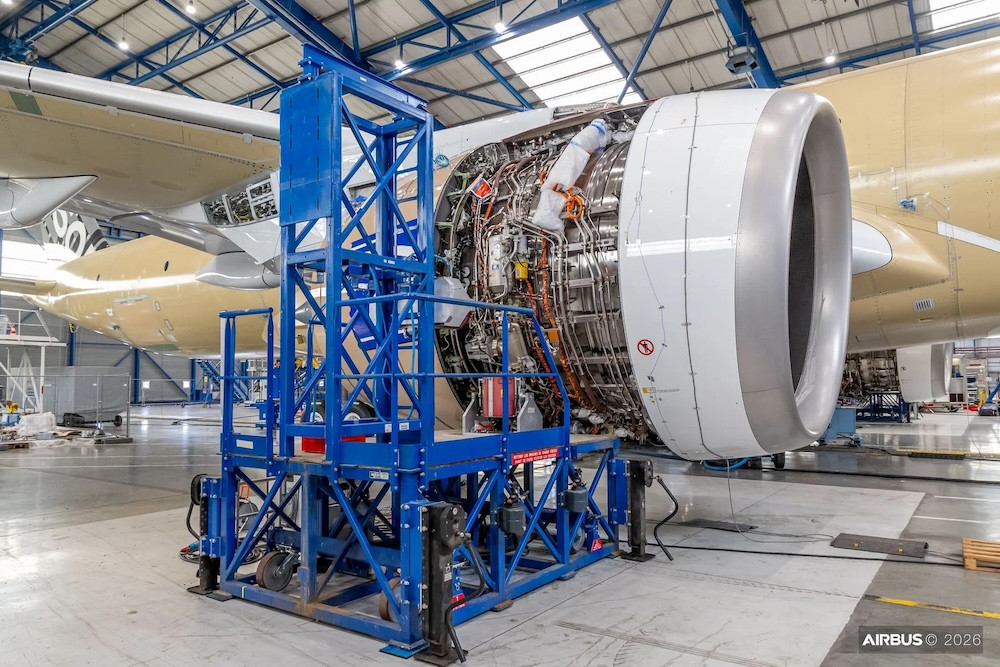 A350F undergoes vibration tests to validate cargo jet’s aeroelastic model