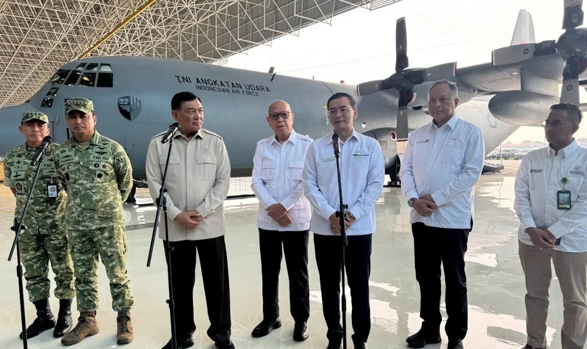 GMF AeroAsia hands over upgraded C-130H to Indonesian air force