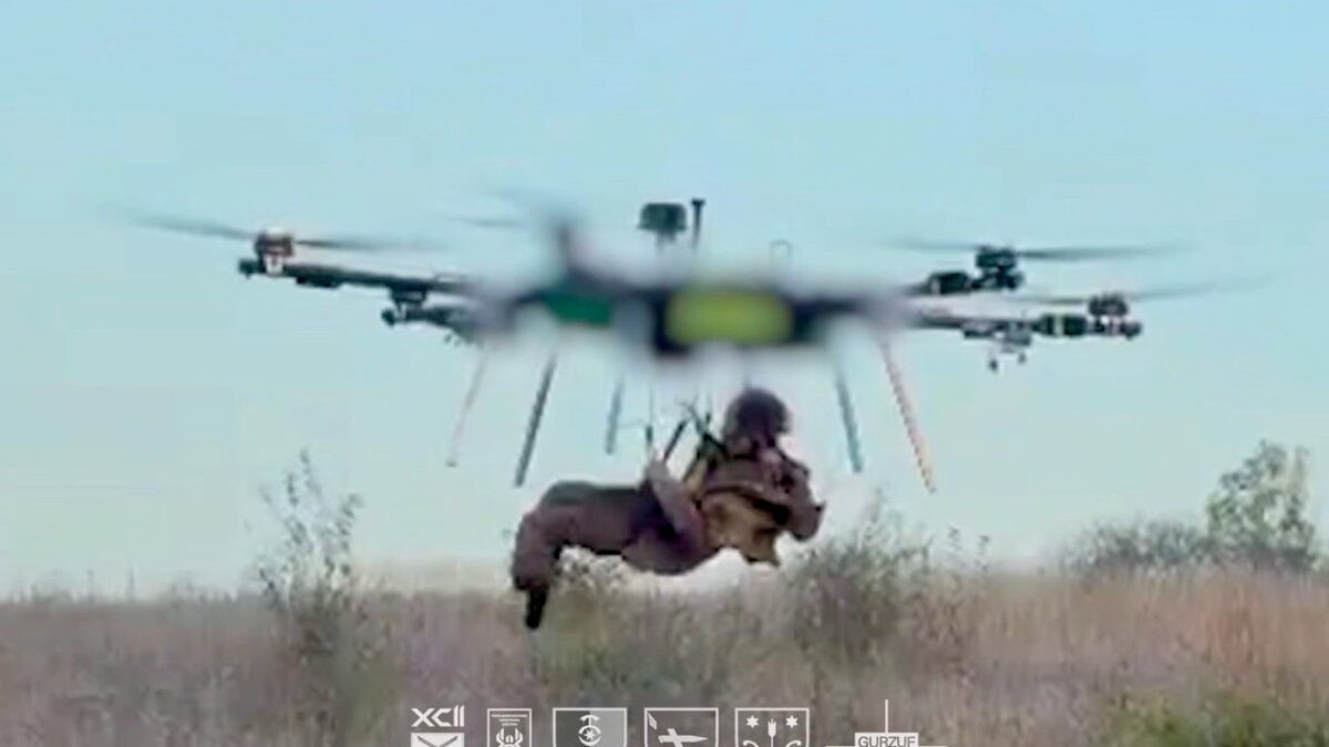 Ukraine airlifts wounded soldier by drone in claimed battlefield first