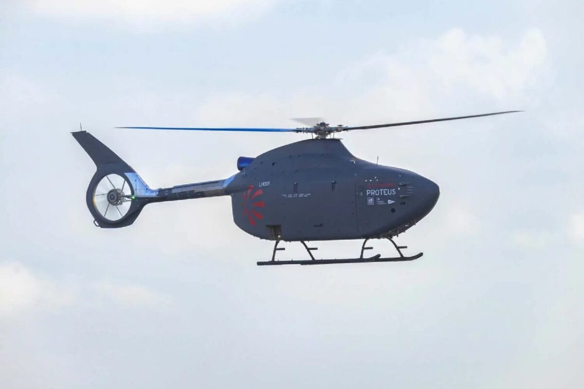 Leonardo brings Shield AI’s Hivemind to Royal Navy Proteus helicopter