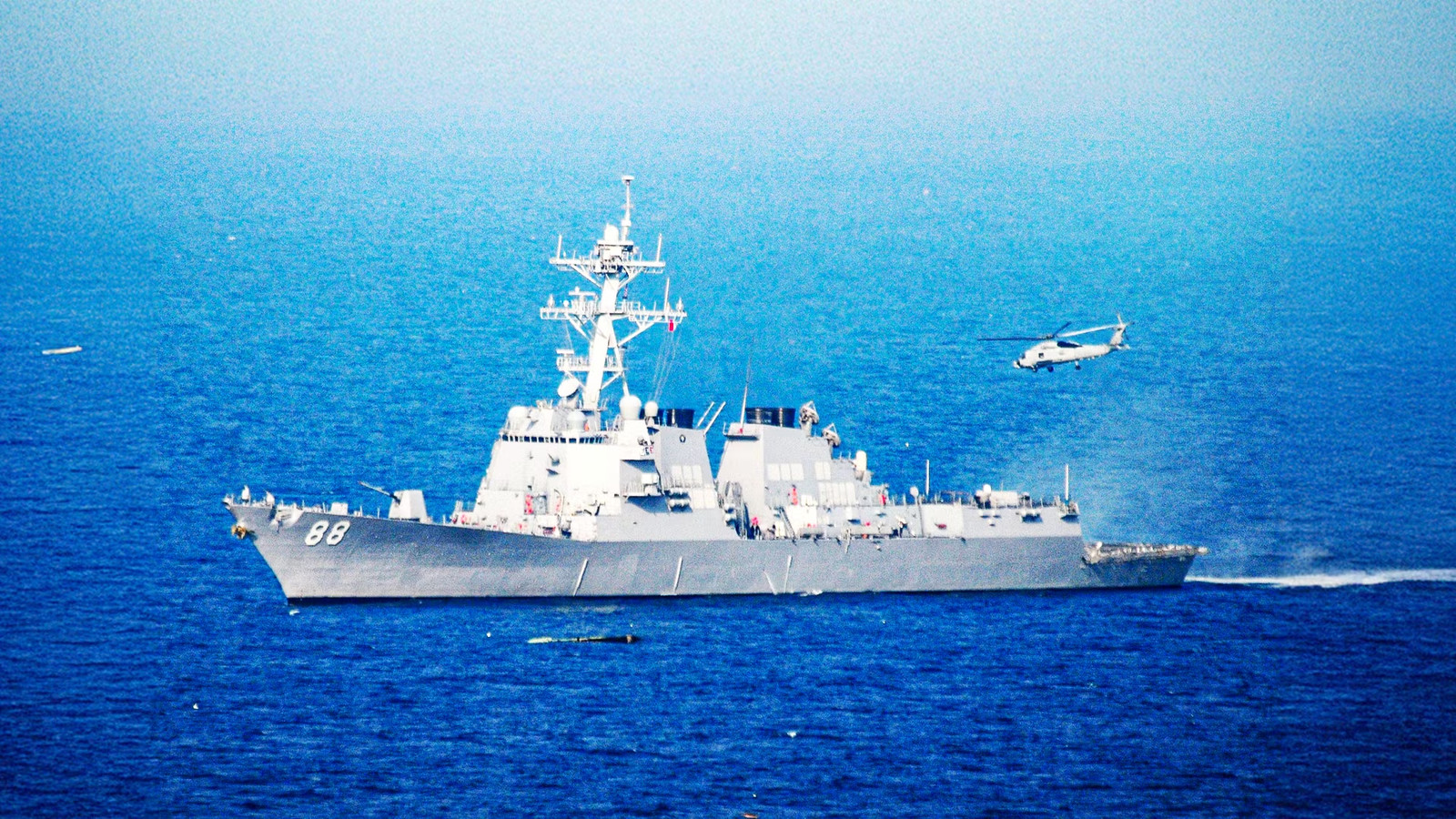 The US Navy Just Bolted A Laser Weapon Onto Its Newest Destroyer, But It's Still Not Enough To Stop Drone Swarms