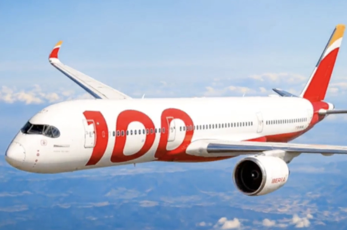 Iberia unveils special livery for 100th anniversary